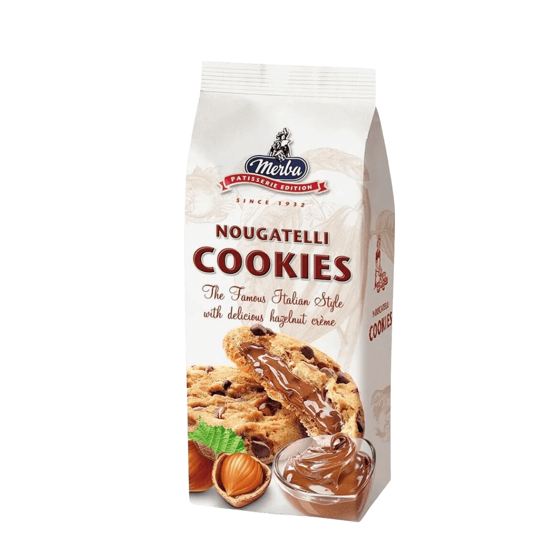 Biscoito Merba Cookie Recheado Avelã 200g